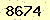 請輸入此驗證碼 : 8674
