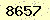 請輸入此驗證碼 : 8657