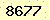 請輸入此驗證碼 : 8677