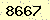 請輸入此驗證碼 : 8667