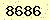 請輸入此驗證碼 : 8686