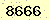 請輸入此驗證碼 : 8666
