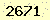請輸入此驗證碼 : 2671