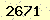 請輸入此驗證碼 : 2671