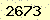 請輸入此驗證碼 : 2673