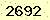 請輸入此驗證碼 : 2692