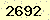 請輸入此驗證碼 : 2692
