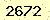 請輸入此驗證碼 : 2672