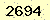 請輸入此驗證碼 : 2694