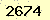 請輸入此驗證碼 : 2674
