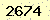 請輸入此驗證碼 : 2674