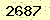 請輸入此驗證碼 : 2687