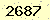 請輸入此驗證碼 : 2687