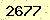 請輸入此驗證碼 : 2677