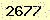 請輸入此驗證碼 : 2677