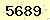 請輸入此驗證碼 : 5689