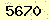 請輸入此驗證碼 : 5670
