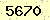 請輸入此驗證碼 : 5670