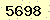請輸入此驗證碼 : 5698