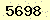 請輸入此驗證碼 : 5698