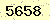 請輸入此驗證碼 : 5658