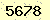 請輸入此驗證碼 : 5678