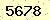 請輸入此驗證碼 : 5678