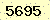 請輸入此驗證碼 : 5695