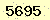 請輸入此驗證碼 : 5695