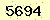 請輸入此驗證碼 : 5694