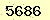 請輸入此驗證碼 : 5686