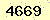 請輸入此驗證碼 : 4669