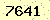 請輸入此驗證碼 : 7641