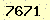 請輸入此驗證碼 : 7671