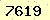 請輸入此驗證碼 : 7619