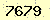請輸入此驗證碼 : 7679
