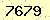 請輸入此驗證碼 : 7679