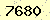 請輸入此驗證碼 : 7680