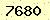 請輸入此驗證碼 : 7680