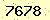 請輸入此驗證碼 : 7678