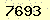 請輸入此驗證碼 : 7693
