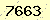 請輸入此驗證碼 : 7663