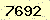 請輸入此驗證碼 : 7692