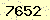 請輸入此驗證碼 : 7652