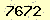 請輸入此驗證碼 : 7672