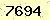 請輸入此驗證碼 : 7694