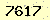 請輸入此驗證碼 : 7617