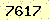 請輸入此驗證碼 : 7617