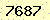 請輸入此驗證碼 : 7687