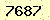 請輸入此驗證碼 : 7687